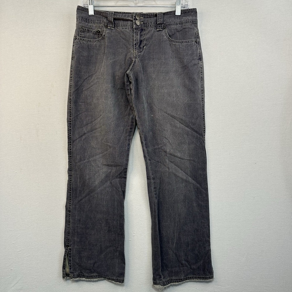 Periscope PS-3983 Jeans Juniors Sz 9 Wide Leg Crop Ankle 100% Cotton Denim‎